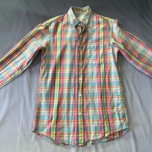 J Crew XS men’s Madras button-down